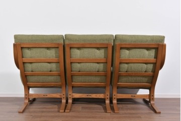 中古　美品　FUJI FURNITURE(冨士ファニチア)　Agio(アージオ)　オーク材　組み替え自由でインテリアの幅が広がるナチュラルモダンな3人掛けソファ　(R-085683)