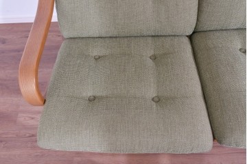 中古　美品　FUJI FURNITURE(冨士ファニチア)　Agio(アージオ)　オーク材　組み替え自由でインテリアの幅が広がるナチュラルモダンな3人掛けソファ　(R-085683)