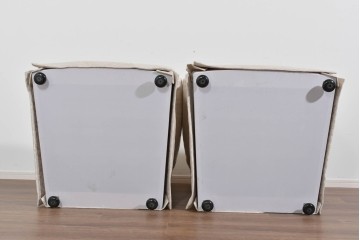 中古　超美品　特注品　国産職人手作り　某上場企業会長邸放出品　優雅な織り模様が映えるドレクセル風の一人掛けソファ2脚　製作費(1脚)約50万円　(R-085685)