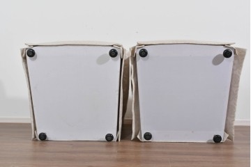 中古　超美品　特注品　国産職人手作り　某上場企業会長邸放出品　上品な織模様生地のドレクセル風の一人掛けソファ2脚　製作費(1脚)約50万円　(R-085686)