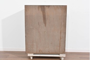 和製ヴィンテージ　左右非対称の引き出し構成が目を惹く小振りチェスト　(R-085690)