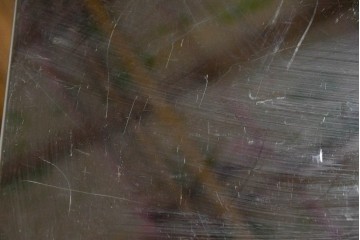 中古　シンプルで無駄のないデザインのキャスター付きステンレスワゴン　(R-085693)