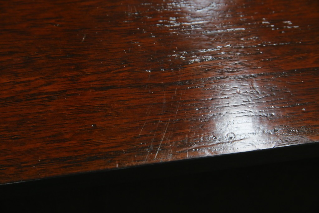 中古　アジア民芸家具　李朝デザイン　装飾性と機能性を兼ね備えた薬箪笥　(R-085694)