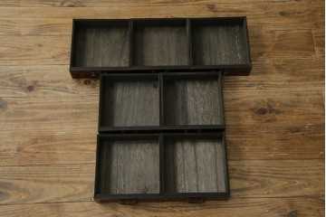 中古　アジア民芸家具　李朝デザイン　装飾性と機能性を兼ね備えた薬箪笥　(R-085694)