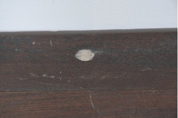 和製アンティーク　変わりデザイン!!　前面欅(ケヤキ)材の小振りな収納棚　(R-085698)