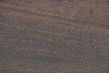 和製アンティーク　変わりデザイン!!　前面欅(ケヤキ)材の小振りな収納棚　(R-085698)