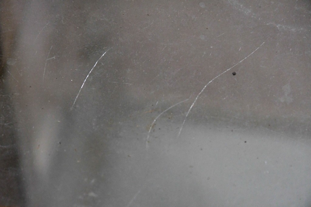 和製ヴィンテージ　古い木味の小振りな縦型ガラスケース　(R-085699)