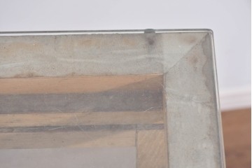 和製ヴィンテージ　古い木味の小振りな縦型ガラスケース　(R-085699)