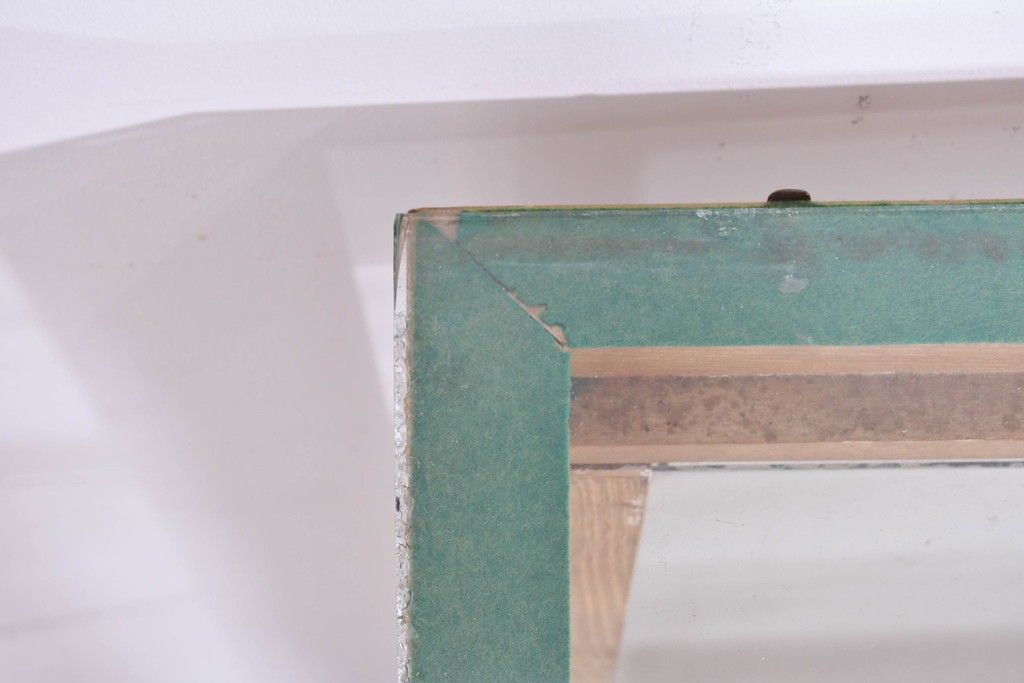 和製ヴィンテージ　木枠とガラスのシンプルな構成が魅力のガラスケース　(R-085700)