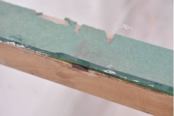 和製ヴィンテージ　木枠とガラスのシンプルな構成が魅力のガラスケース　(R-085700)