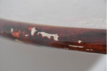 アジアンヴィンテージ　オリエンタル　風景画をあしらったティルトトップコーヒーテーブル　(R-085702)