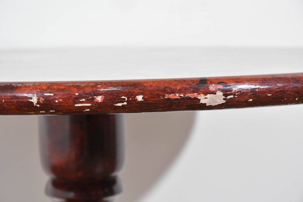 アジアンヴィンテージ　オリエンタル　風景画をあしらったティルトトップコーヒーテーブル　(R-085702)