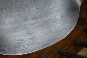 中古　松本民芸家具　#72リーチ型チェア　曲線の美しいウィンザースタイルのダイニングチェア　定価約9万8千円　(R-085706)