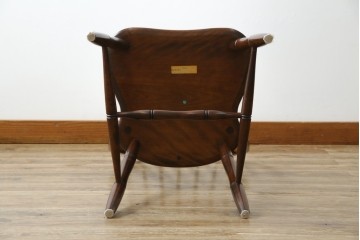 中古　松本民芸家具　#72リーチ型チェア　曲線の美しいウィンザースタイルのダイニングチェア　定価約9万8千円　(R-085706)