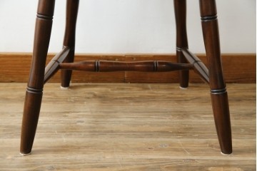 中古　松本民芸家具　#72リーチ型チェア　曲線の美しいウィンザースタイルのダイニングチェア　定価約9万8千円　(R-085706)