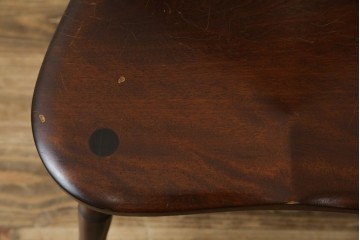 中古　松本民芸家具　#72リーチ型チェア　曲線の美しいウィンザースタイルのダイニングチェア　定価約9万8千円　(R-085706)