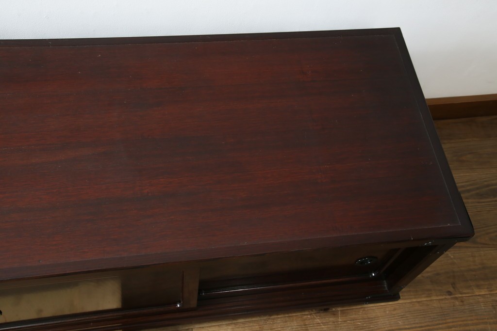 《台輪取り付け加工費込み》　中古　美品　志太民芸家具　木目の美しさが際立つローボード　(R-085709)