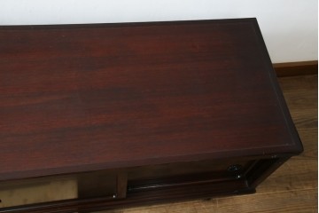 《台輪取り付け加工費込み》　中古　美品　志太民芸家具　木目の美しさが際立つローボード　(R-085709)