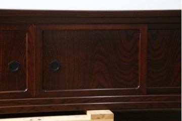 《台輪取り付け加工費込み》　中古　美品　志太民芸家具　木目の美しさが際立つローボード　(R-085709)