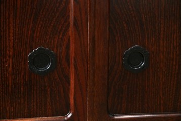 《台輪取り付け加工費込み》　中古　美品　志太民芸家具　木目の美しさが際立つローボード　(R-085709)