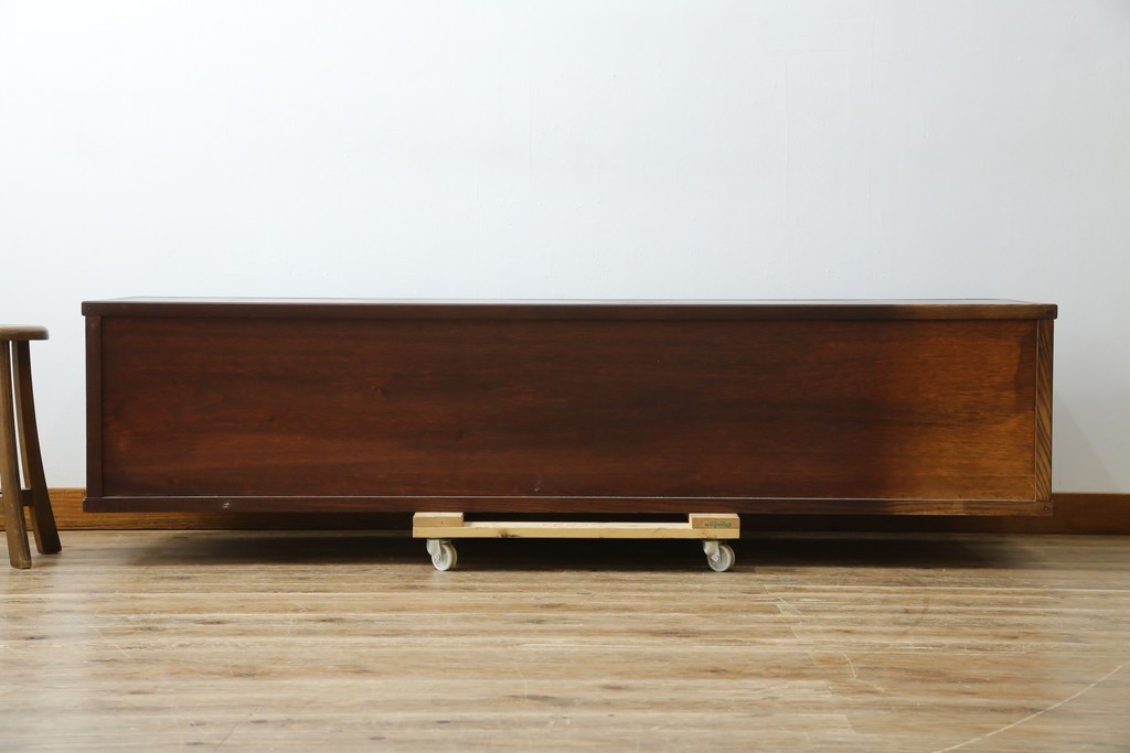 《台輪取り付け加工費込み》　中古　美品　志太民芸家具　木目の美しさが際立つローボード　(R-085709)