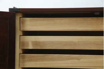 《天板・台輪取り付け加工費込み》　中古　美品　志太民芸家具　木目の美しさが際立つローチェスト　(R-085710)