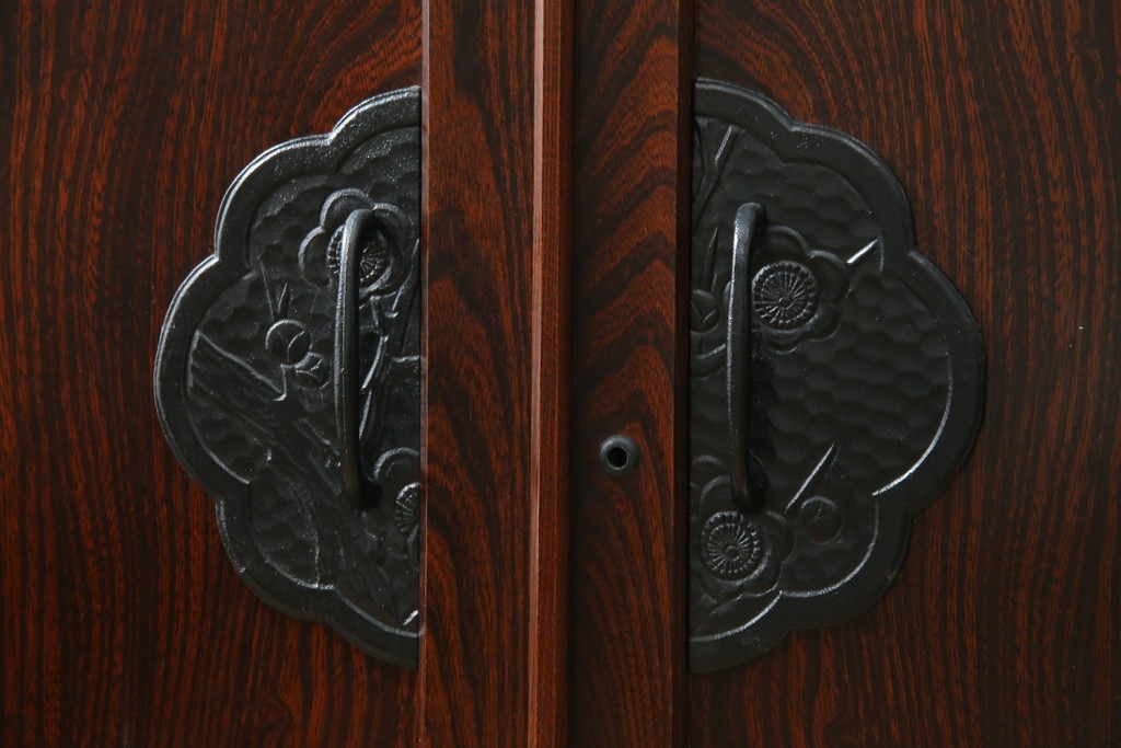 《天板・台輪取り付け加工費込み》　中古　美品　志太民芸家具　木目の美しさが際立つローチェスト　(R-085710)