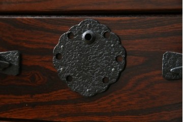 《天板・台輪取り付け加工費込み》　中古　美品　志太民芸家具　木目の美しさが際立つローチェスト　(R-085710)