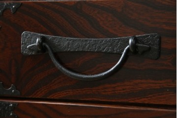 《天板・台輪取り付け加工費込み》　中古　美品　志太民芸家具　木目の美しさが際立つローチェスト　(R-085710)