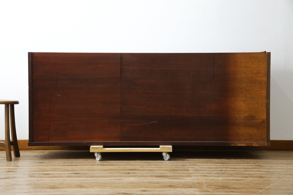 《天板・台輪取り付け加工費込み》　中古　美品　志太民芸家具　木目の美しさが際立つローチェスト　(R-085710)