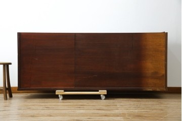 《天板・台輪取り付け加工費込み》　中古　美品　志太民芸家具　木目の美しさが際立つローチェスト　(R-085710)