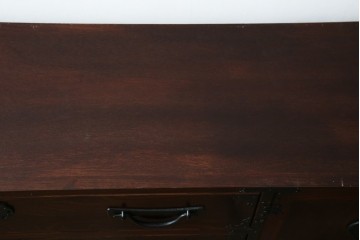 《天板取り付け加工費込み》　中古　志太民芸家具　深い色合いの木肌が美しいサイドボード　(R-085711)