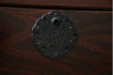 《天板取り付け加工費込み》　中古　志太民芸家具　深い色合いの木肌が美しいサイドボード　(R-085711)