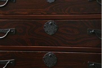 《天板取り付け加工費込み》　中古　志太民芸家具　深い色合いの木肌が美しいサイドボード　(R-085711)