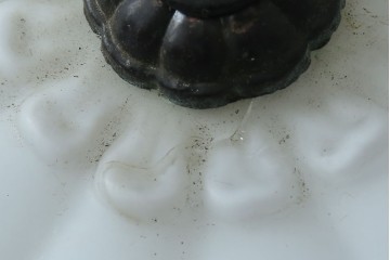 《引っ掛けシーリング式ペンダントライト加工費込み》　和製アンティーク　ぼんぼり型フォルムの可愛らしいペンダントライト　(R-085713)