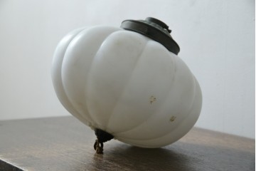 《引っ掛けシーリング式ペンダントライト加工費込み》　和製アンティーク　ぼんぼり型フォルムの可愛らしいペンダントライト　(R-085713)