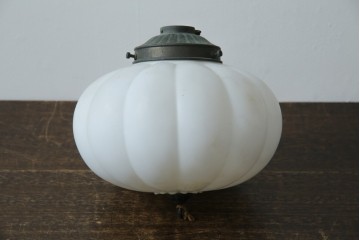 《引っ掛けシーリング式ペンダントライト加工費込み》　和製アンティーク　ぼんぼり型フォルムの可愛らしいペンダントライト　(R-085713)