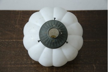 《引っ掛けシーリング式ペンダントライト加工費込み》　和製アンティーク　ぼんぼり型フォルムの可愛らしいペンダントライト　(R-085713)