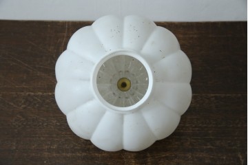 《引っ掛けシーリング式ペンダントライト加工費込み》　和製アンティーク　ぼんぼり型フォルムの可愛らしいペンダントライト　(R-085713)