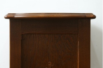 中古　美品　希少な廃番品　三越家具(現カントリーハウス)　Brugge(ブルージュ)　上品なバラの彫刻が入ったスリッパラック　(R-085719)
