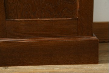中古　美品　希少な廃番品　三越家具(現カントリーハウス)　Brugge(ブルージュ)　上品なバラの彫刻が入ったスリッパラック　(R-085719)