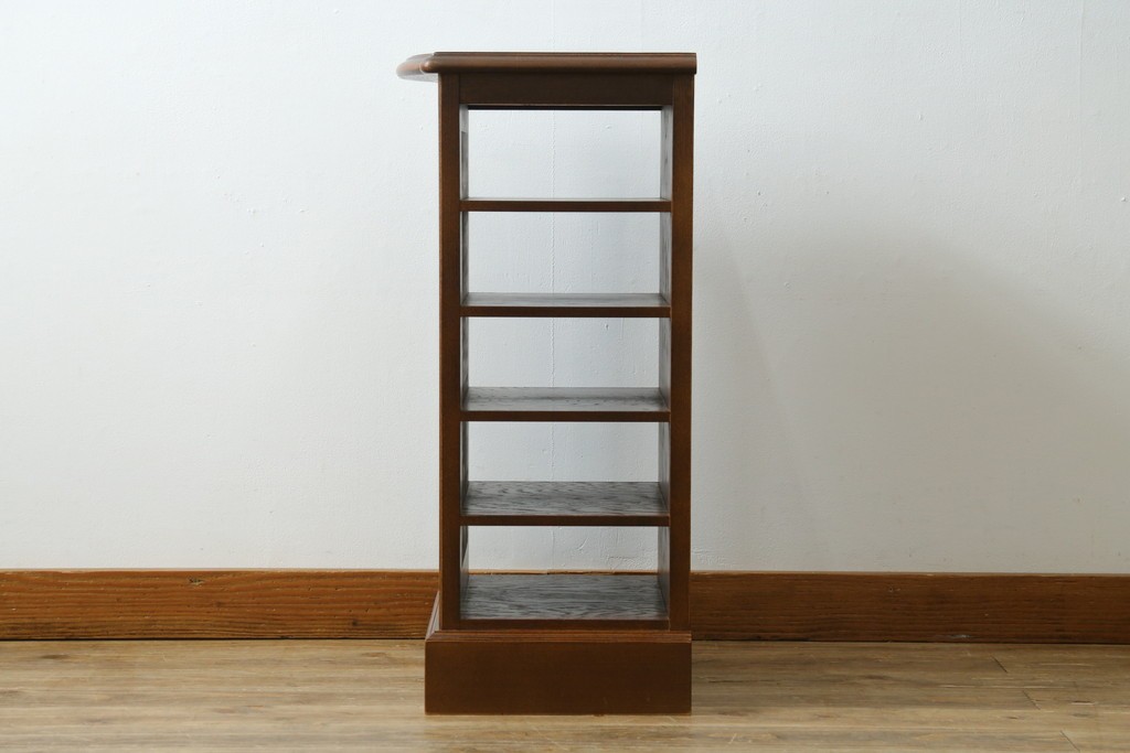 中古　美品　希少な廃番品　三越家具(現カントリーハウス)　Brugge(ブルージュ)　上品なバラの彫刻が入ったスリッパラック　(R-085719)
