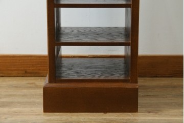 中古　美品　希少な廃番品　三越家具(現カントリーハウス)　Brugge(ブルージュ)　上品なバラの彫刻が入ったスリッパラック　(R-085719)