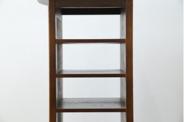 中古　美品　希少な廃番品　三越家具(現カントリーハウス)　Brugge(ブルージュ)　上品なバラの彫刻が入ったスリッパラック　(R-085719)