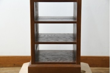 中古　美品　希少な廃番品　三越家具(現カントリーハウス)　Brugge(ブルージュ)　上品なバラの彫刻が入ったスリッパラック　(R-085719)