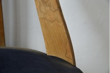 和製ヴィンテージ　背もたれに透かし彫りの入ったレトロなドクターチェア　(R-085720)