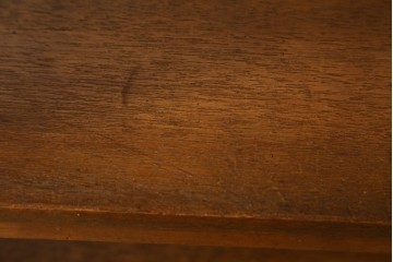 和製ヴィンテージ　昭和レトロ　素朴な木の味わいの薄型本棚　(R-085721)