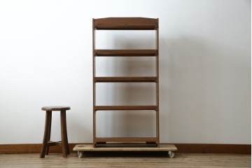 和製ヴィンテージ　素朴な佇まいの本棚　(R-085721)