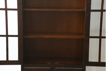 中古　美品　北海道民芸家具　HM114K　落ち着いた佇まいの本箱　定価約39万円　(R-085730)