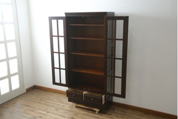 中古　美品　北海道民芸家具　HM114K　落ち着いた佇まいの本箱　定価約39万円　(R-085730)